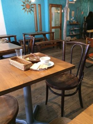 Inside at Yidaki Cafe in Kobe