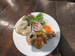 My dinner ( set menu) at Yidaki Cafe in Kobe