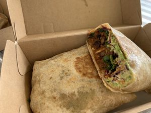 Burrito at Samadhi Whole Foods in Camden