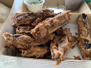 Mushroom chips at Samadhi Whole Foods in Camden