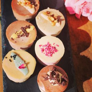 Raw vegan cakes at Samadhi Whole Foods in Camden