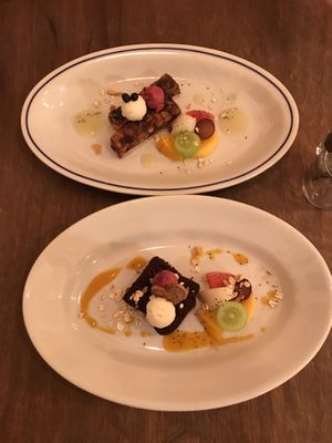 Dessert included in the dinner set at Plus Veganique in Tokyo