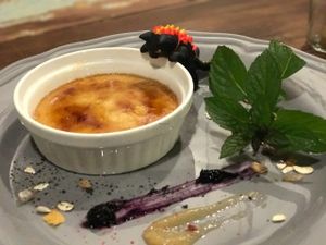 The gorgeous dessert. 
Jaw dropping good! at Plus Veganique in Tokyo