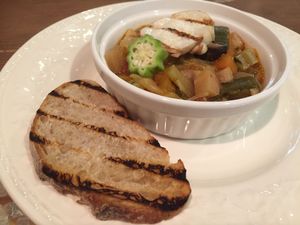 minestrone  at Plus Veganique in Tokyo