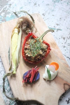 Seasonal Dishes「baked King Bell」 at Plus Veganique in Tokyo