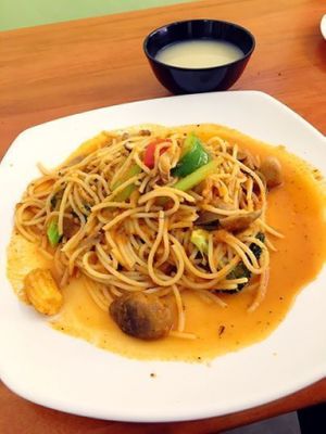 Spaghetti w Tomato Sauce at Nature Vegetarian - Ang Mo Kio in North Singapore