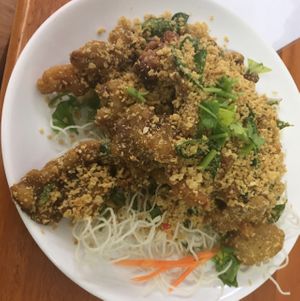 Fried cereal abalone mushroom at Nature Vegetarian - Ang Mo Kio in North Singapore