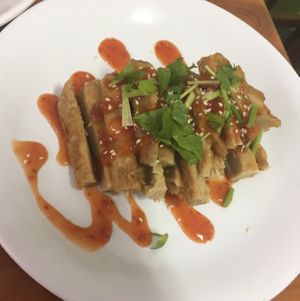 Thai style chicken at Nature Vegetarian - Ang Mo Kio in North Singapore