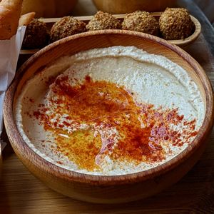Hummus at Pita Bakery in Central Singapore