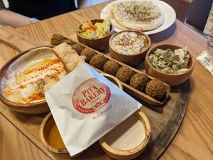 Taste it All Platter at Pita Bakery in Central Singapore