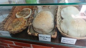 various pita at Pita Bakery in Central Singapore