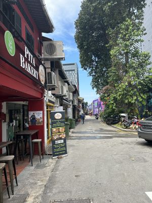   at Pita Bakery in Central Singapore