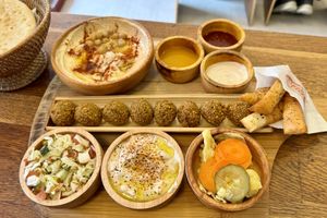 Taste it all   at Pita Bakery in Central Singapore