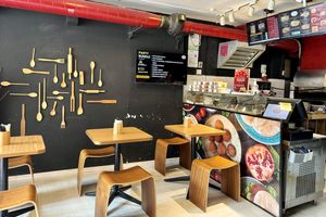 Compact and cozyy  at Pita Bakery in Central Singapore