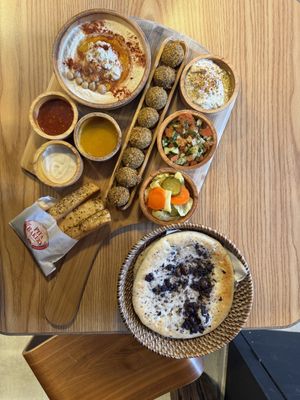 Platter  at Pita Bakery in Central Singapore