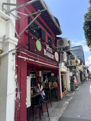 Hello  at Pita Bakery in Central Singapore