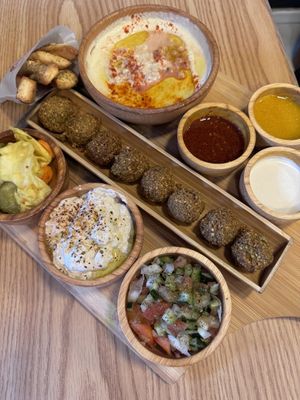 Taste it all   at Pita Bakery in Central Singapore