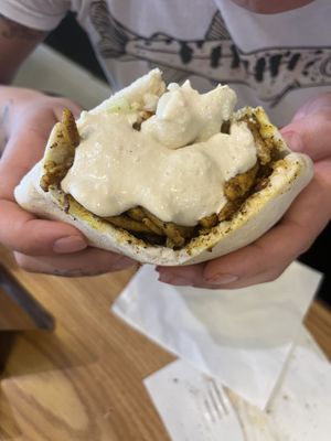 doner shawarma   at Pita Bakery in Central Singapore