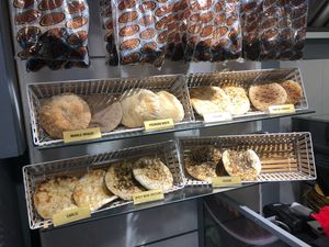 Pita selection  at Pita Bakery in Central Singapore