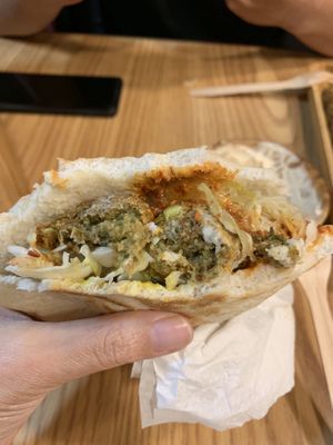 Soft pita bread at Pita Bakery in Central Singapore