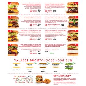 HAMBURGERS at Magic Burger in Budapest