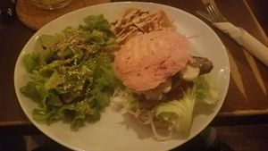 Tempeh burger at Lück's in Berlin