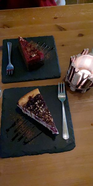 Chocolate and cheese cake at Lück's in Berlin