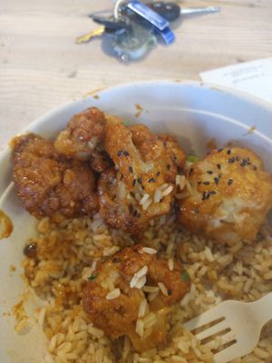 Crispy BBQ Cauliflower at Stem Farm and Kitchen in Baltimore