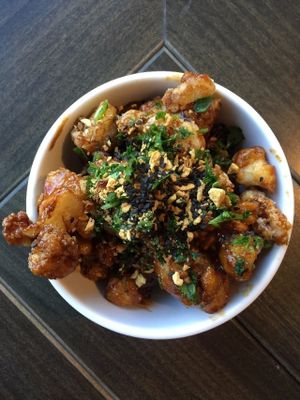 The korean bbq cauliflower from Stall 11 at R House in Remington, Baltimore at Stem Farm and Kitchen in Baltimore