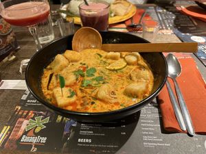 Singapore Laksa with tofu  at Banana Tree - Angel in London