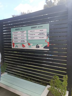 Full menu for the day at Island Gelato in Waiheke Island