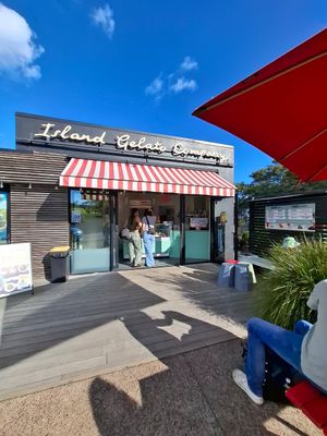 Shop front at Island Gelato in Waiheke Island