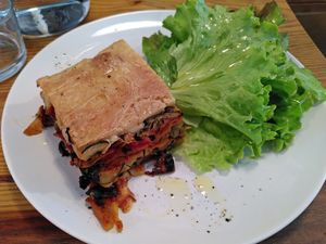 Lasagna (vegan) at Vero L'Autre Cantine in Paris