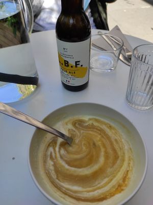 Curry butternut soup at Vero L'Autre Cantine in Paris