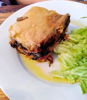 Lasagna (vegan) at Vero L'Autre Cantine in Paris
