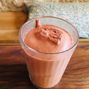 Chocolate vegan mousse at Vero L'Autre Cantine in Paris