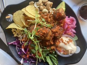 Sweet potato salad bowl  at Deli Guldkant in Vastervik