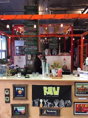 The place! at Raw A Juice Company in San Francisco
