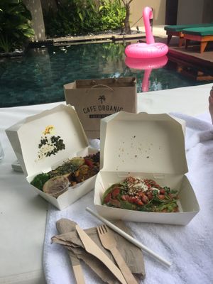 Awesome takeout  at Cafe Organic in Kerobokan Kelod