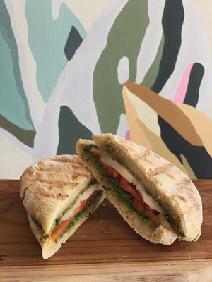Delicious toasted panini at Cafe Organic in Kerobokan Kelod