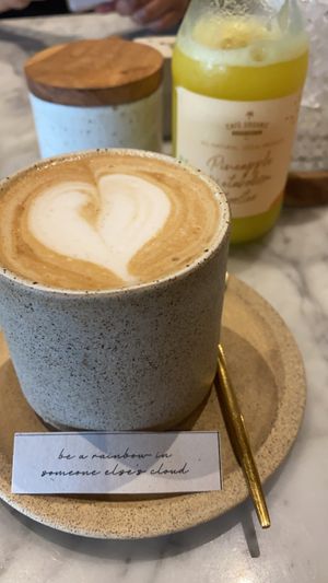 Soy latte  at Cafe Organic in Kerobokan Kelod