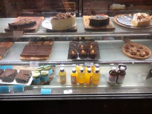Dessert case at Cafe Organic in Kerobokan Kelod