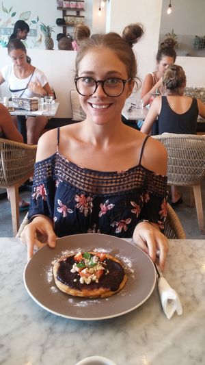 gluten free vegan pancakes at Cafe Organic in Kerobokan Kelod