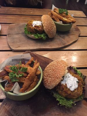  Sweet Potato Burger  at Cafe Organic in Kerobokan Kelod