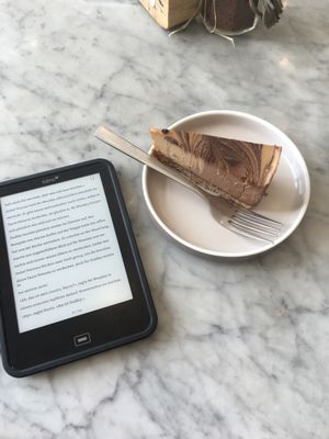 snickers cheesecake, soo nice! at Cafe Organic in Kerobokan Kelod