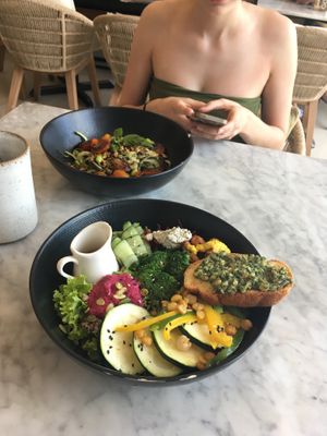 Salad bowls  at Cafe Organic in Kerobokan Kelod