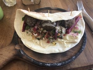 Felafel pocket  at Cafe Organic in Kerobokan Kelod