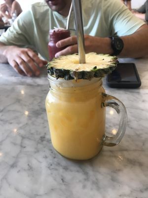 Pineapple juice at Cafe Organic in Kerobokan Kelod