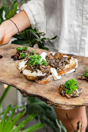 Garlic and Thyme Mushroom at Cafe Organic in Kerobokan Kelod
