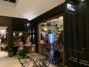 Outside at Elixiba in Byron Bay